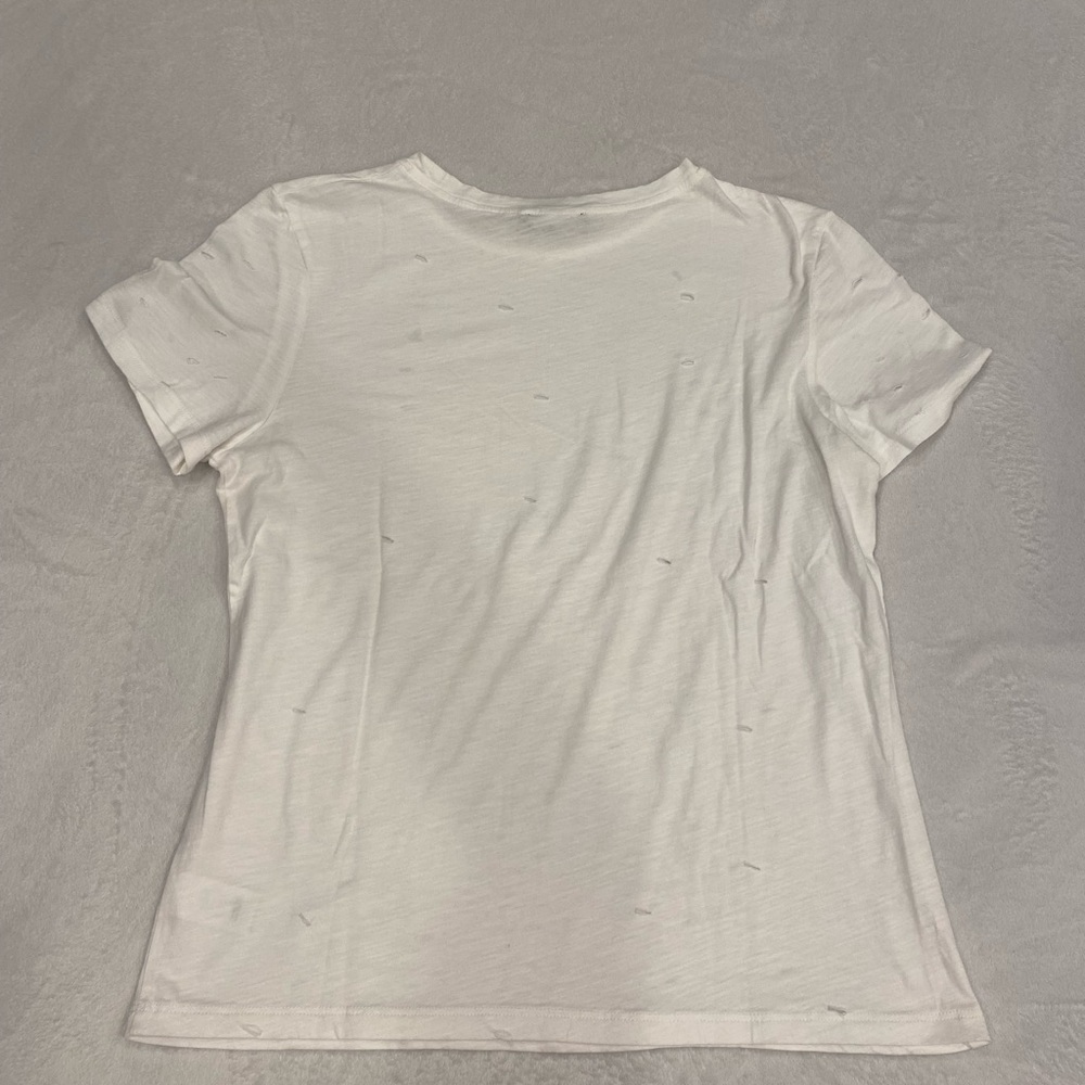 Lulu's Distressed White Tee - Picture 10 of 10